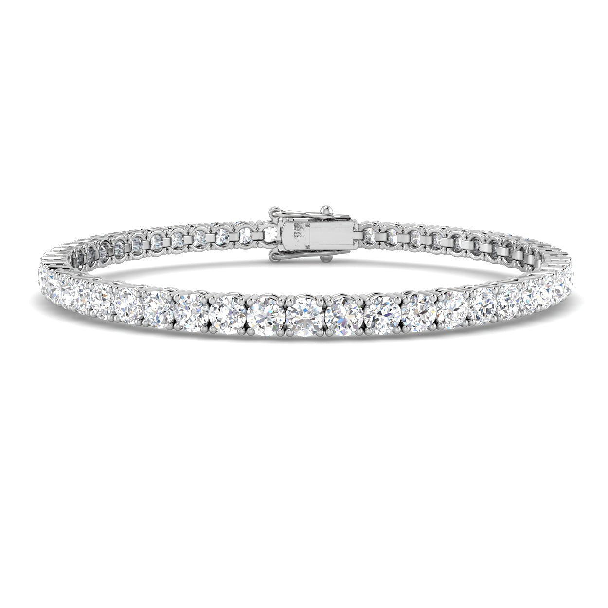 Round Brilliant Cut Diamond Tennis Bracelet