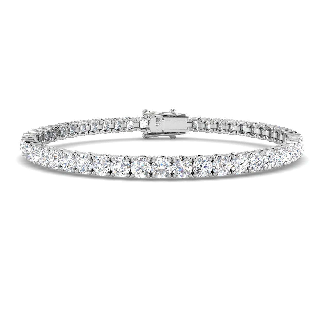 Round Brilliant Cut Diamond Tennis Bracelet