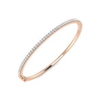 Round Brilliant Cut Diamond Micro Set Bangle