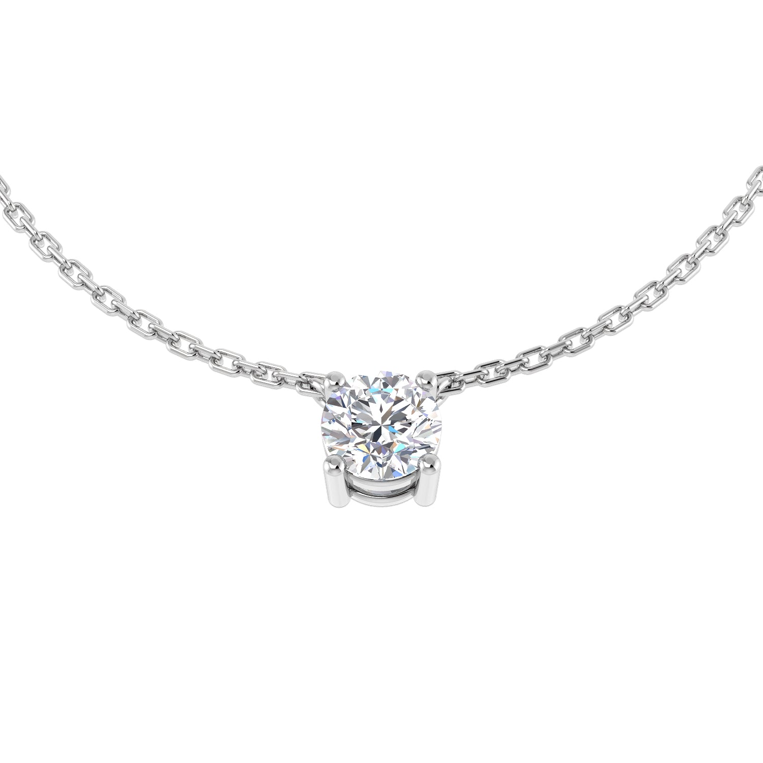 Round Brilliant Cut Diamond Solitaire Pendant