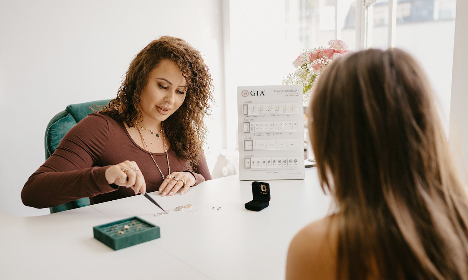Clarity Diamonds by Aimee customer appointment in Hatton Garden studio