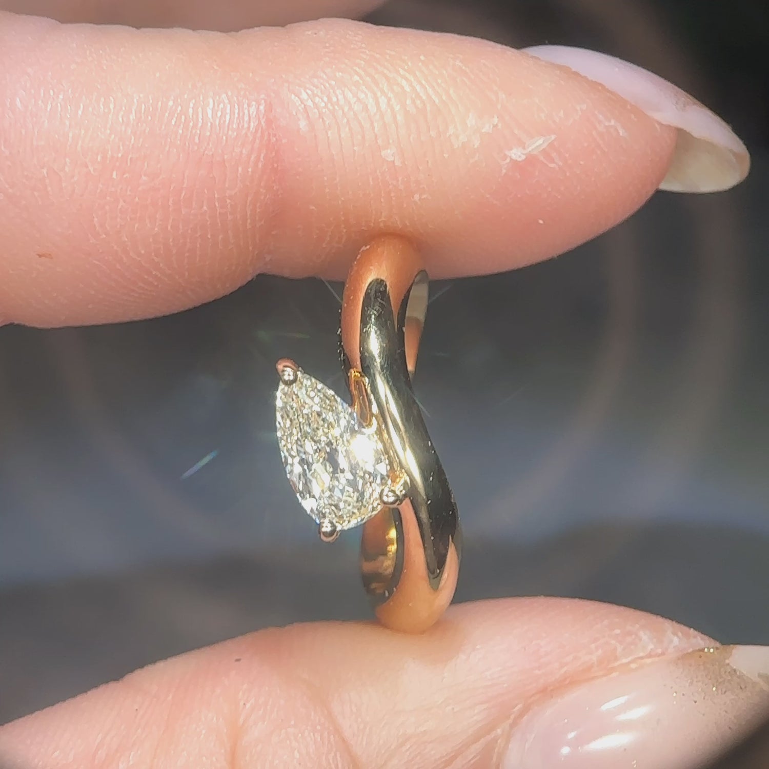 Wilma Pearshape Ring
