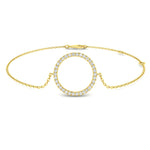 Diamond Circle of Life Chain Bracelet