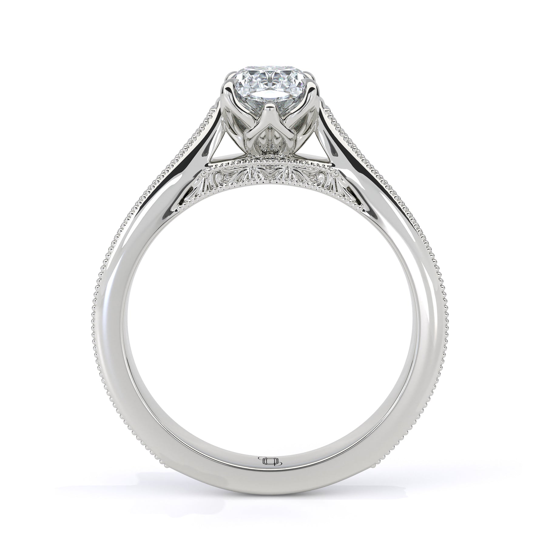 Radiant cut diamond engagement ring for women