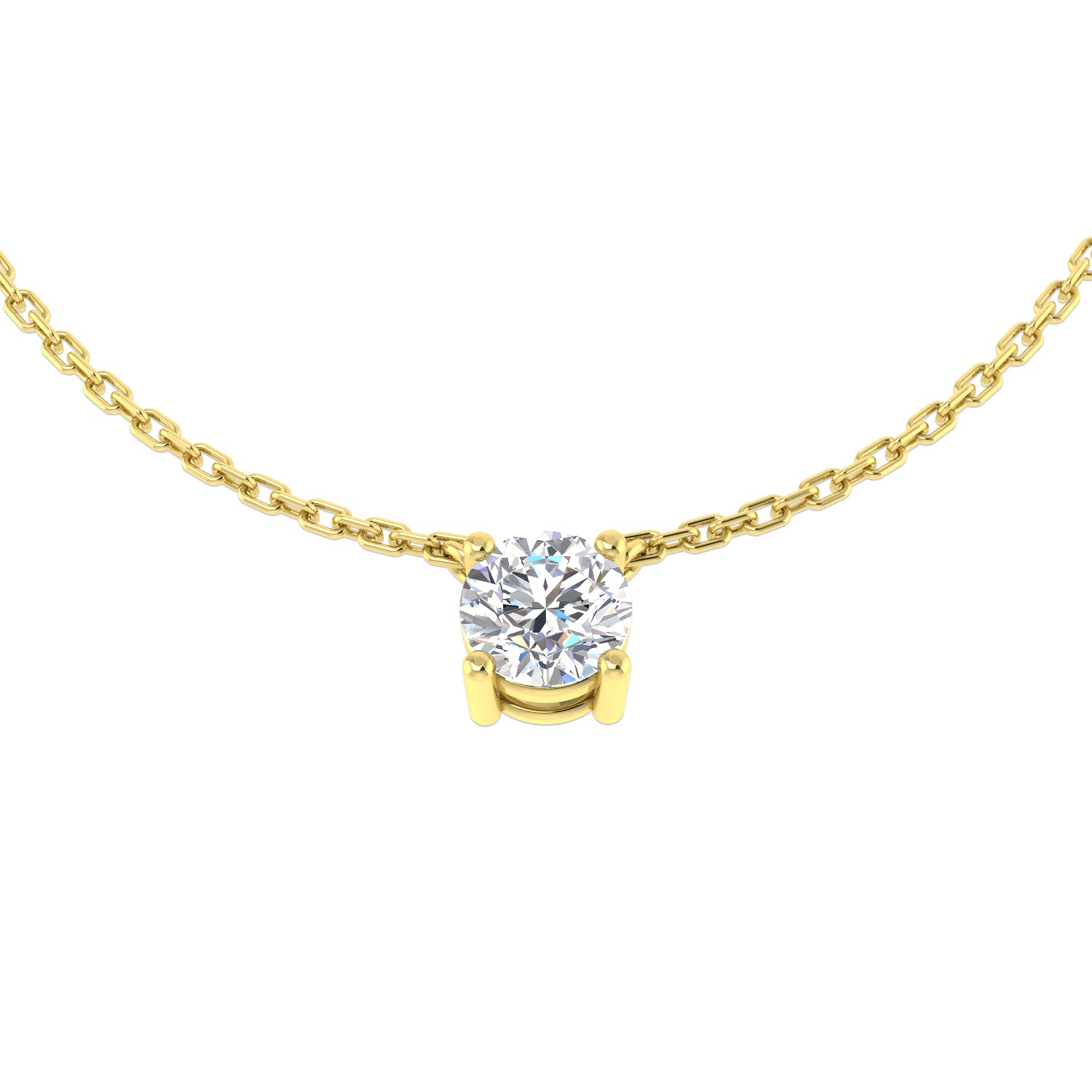Round Brilliant Cut Diamond Solitaire Pendant