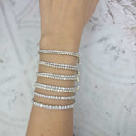 Classic diamond tennis bracelet