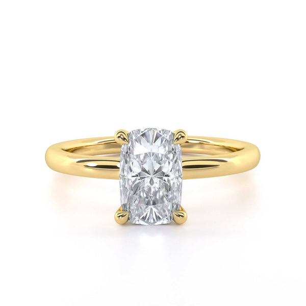 Cushion cut diamond engagement ring for women