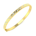Diamond scatter bangle bracelet