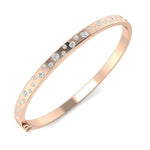 Diamond scatter bangle bracelet