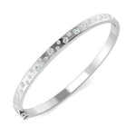 Diamond scatter bangle bracelet