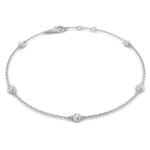 Round brilliant diamond spectacle bracelet