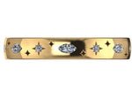Marquise diamond engraved eternity band