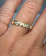 Marquise diamond engraved eternity band