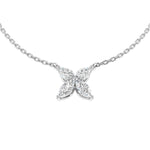 Marquise diamond flower pendant