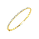 Micro set diamond bangle bracelet