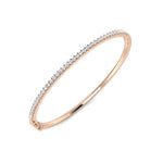 Micro set diamond bangle bracelet