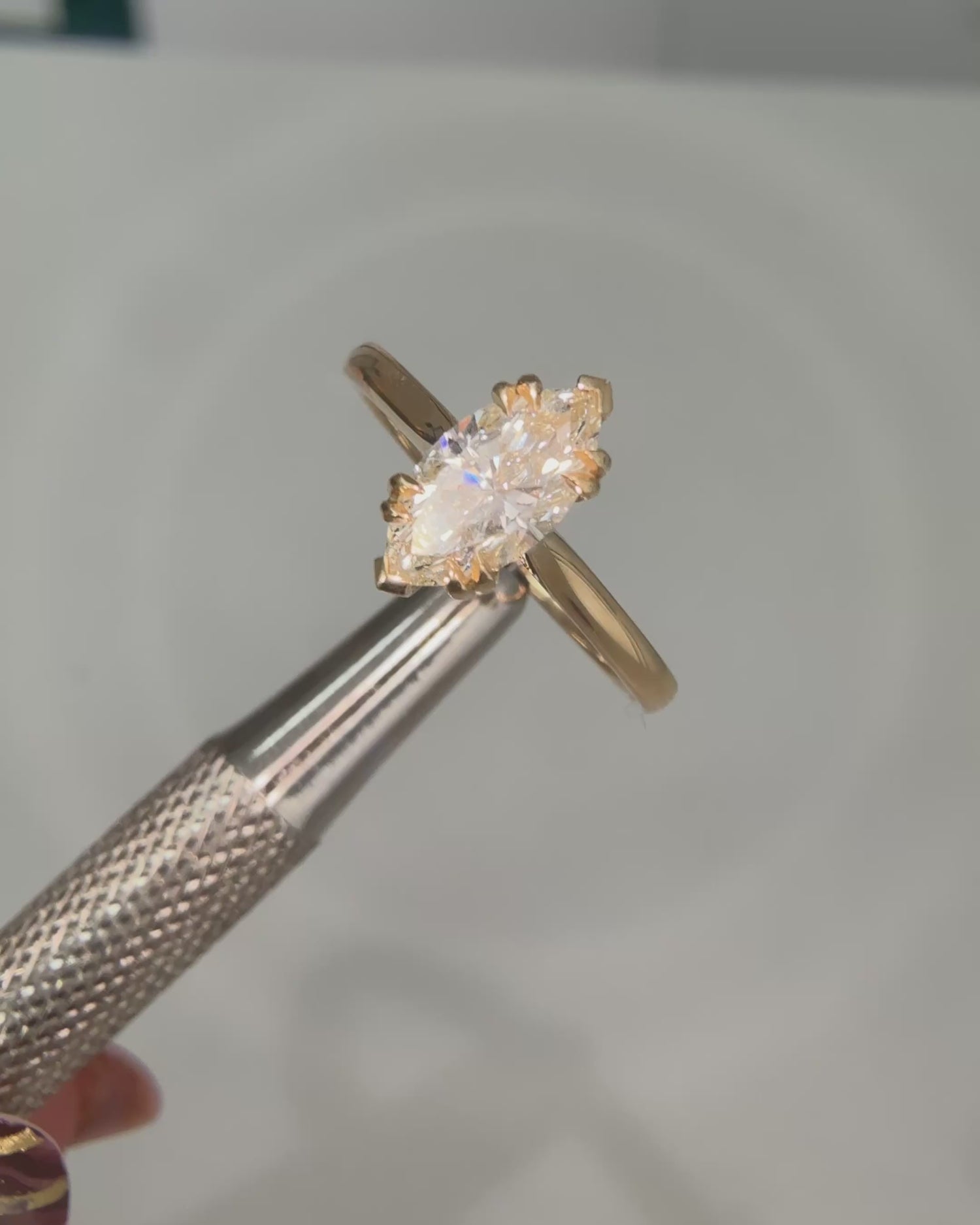 Marquise Cut Diamond Single Stone Ring