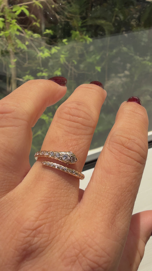 Diamond Snake Ring