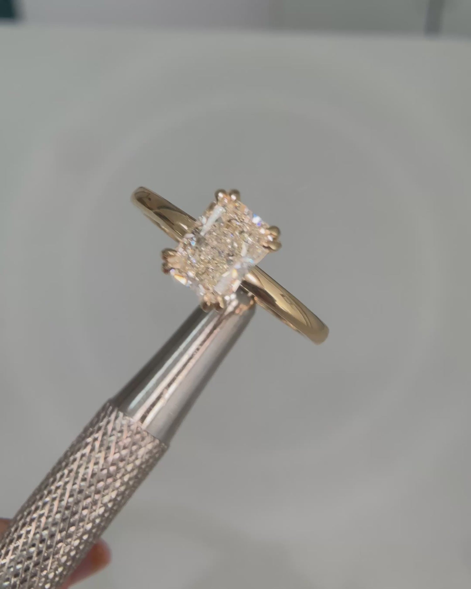 Radiant Cut Diamond Maria Ring