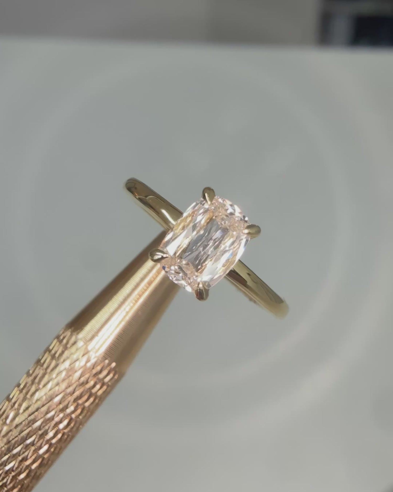 Antique Cushion Cut Diamond Delilah Ring