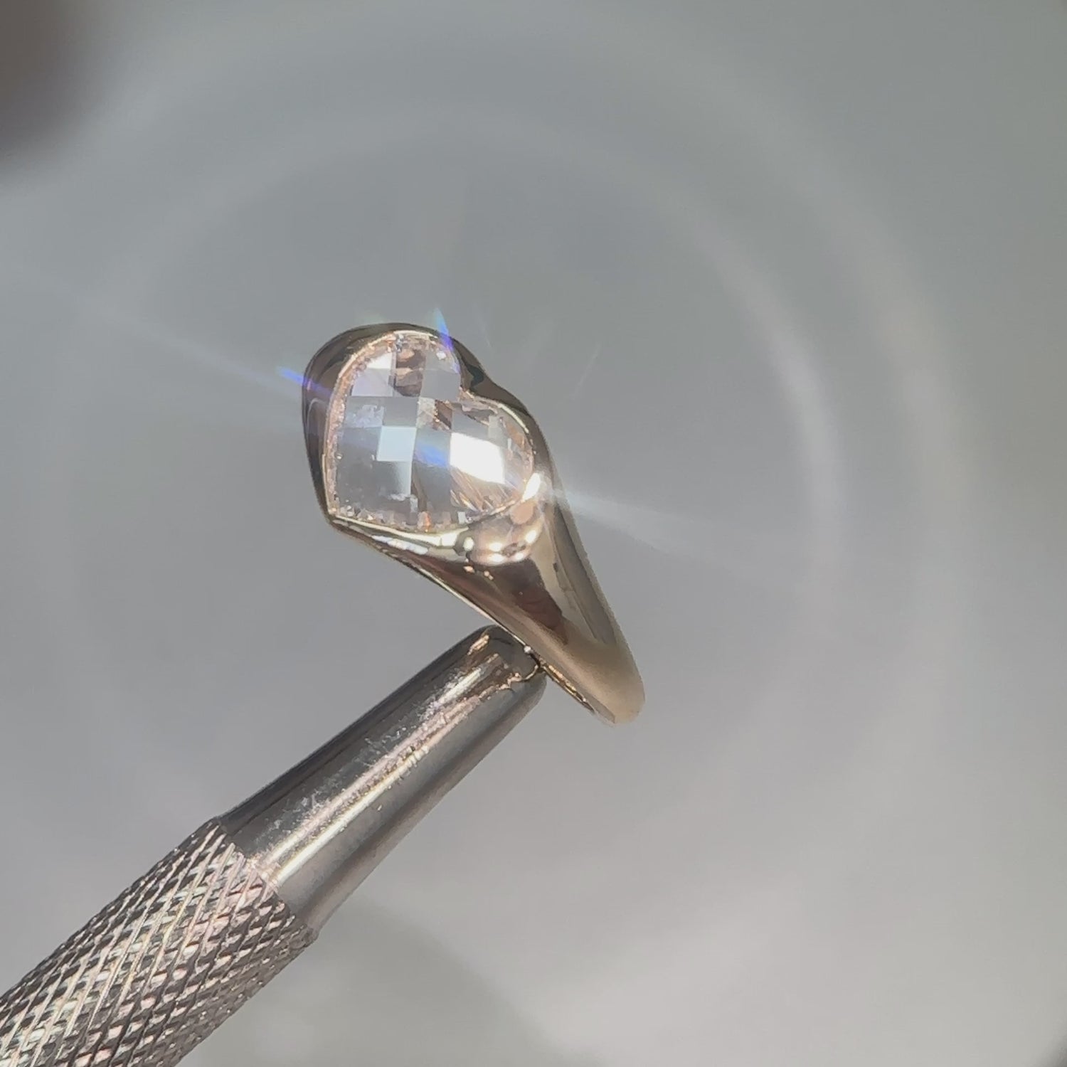 Heart shape Diamond Gypsy Ring