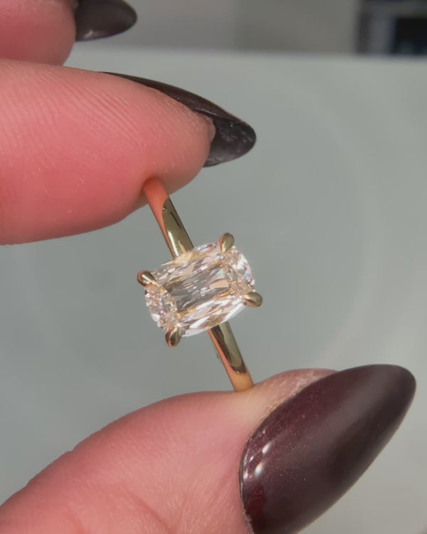 Antique Cushion Cut Diamond Delilah Ring