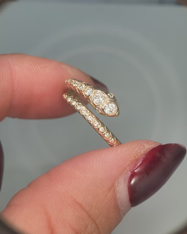 Diamond Snake Ring