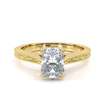 Radiant cut diamond engagement ring for women