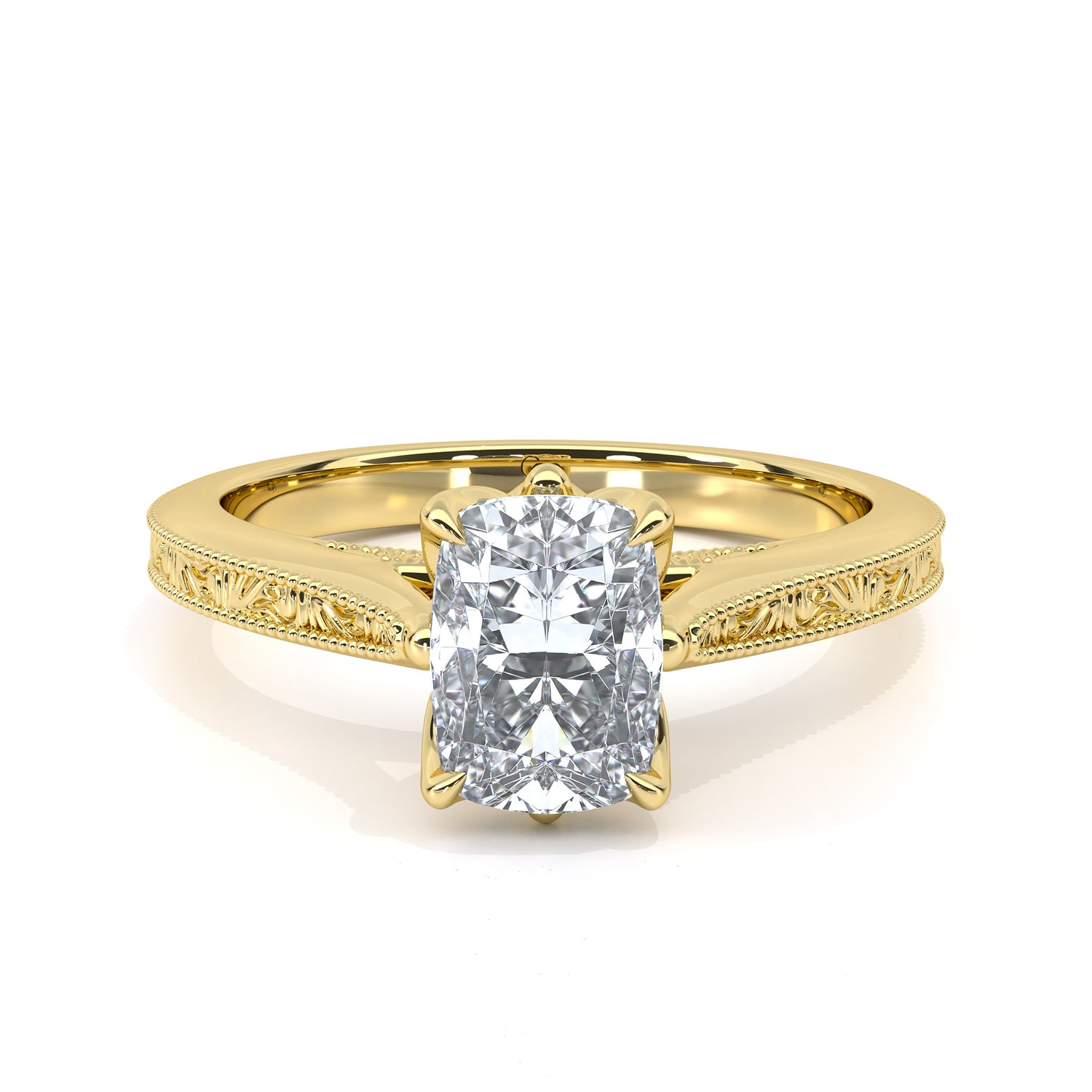 Radiant cut diamond engagement ring for women