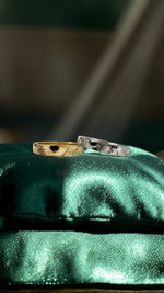 Sun engraved wedding band