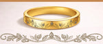 Vine engraved wedding band
